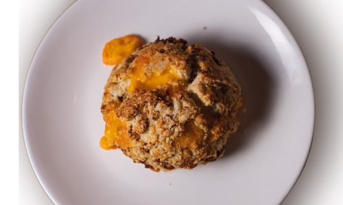 Kick Off the Day with the Sausage-Cheddar Scone from Dancing Mule Coffee