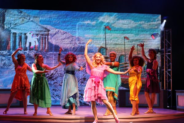 Xanadu cast at the Tent Theatre in Springfield MO