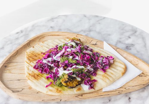 Try Eurasia Coffee's Chicken Tikka Naan'wich