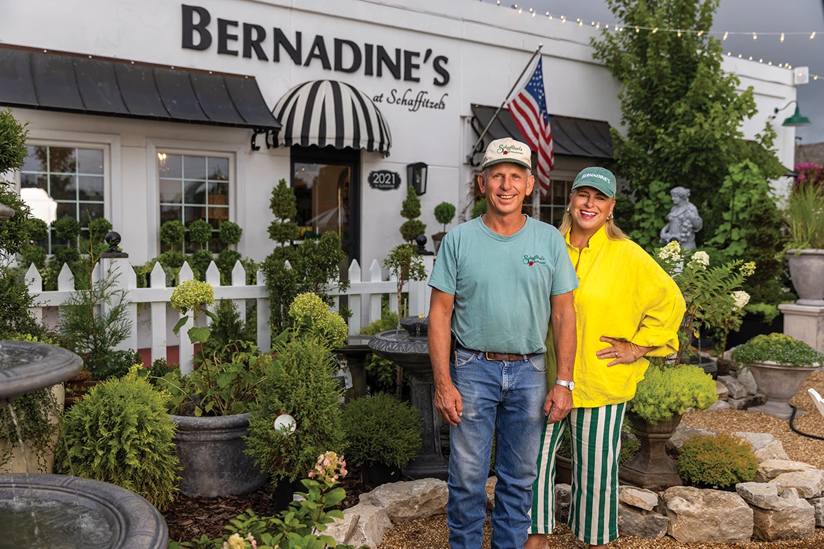 Betsy and Mike Schaffitzel of Schaffitzel's Flowers and Bernadine's boutique.
