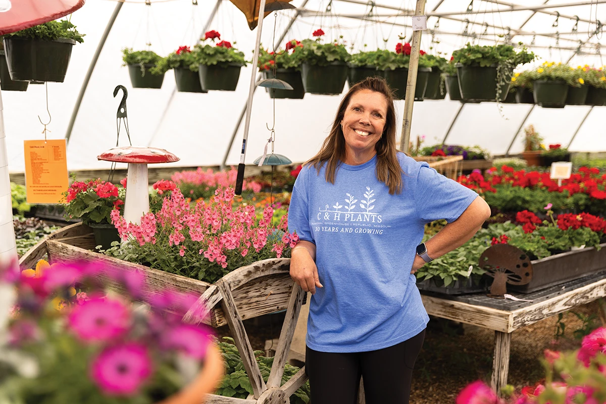 Cheri Hamilton keeps things blooming at C&H Plants.