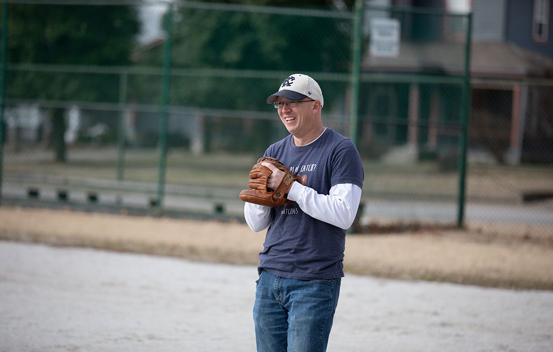 Ethan Bryan of Ozarks Literacy Council played baseball every single day for one year in Springfield, MO