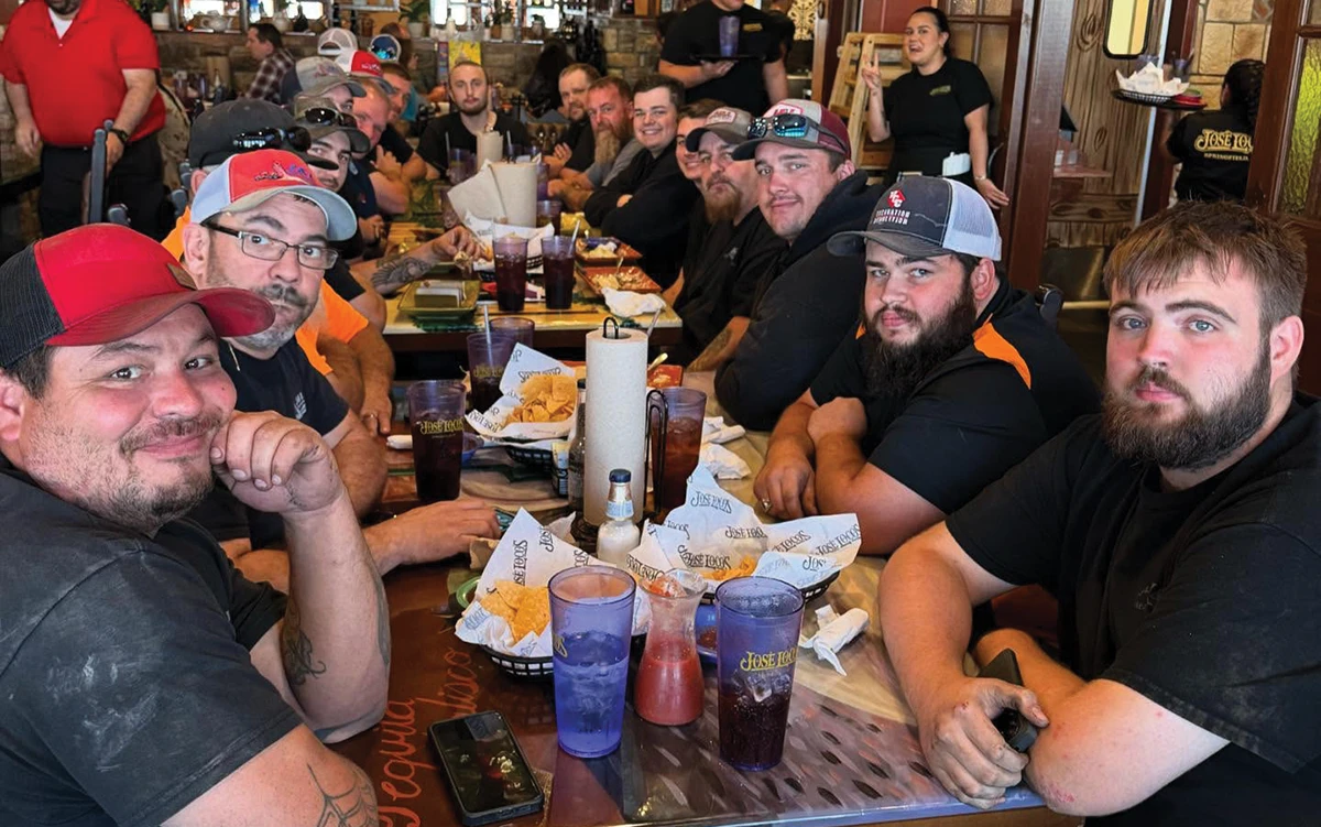 The J&L Contracting LLC team at a gathering.