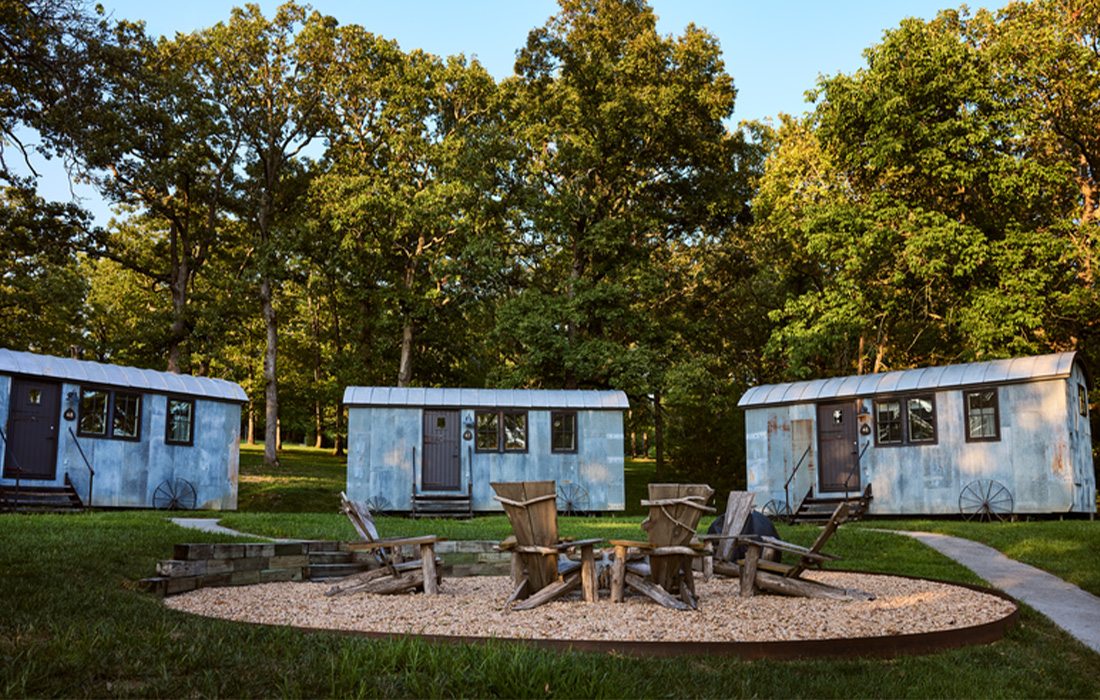 Shepherd huts puts you close to nature without sacrificing comfort.