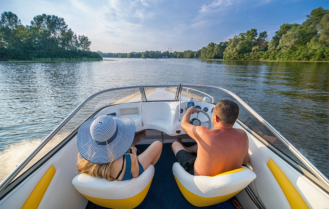 Boating on the Lake