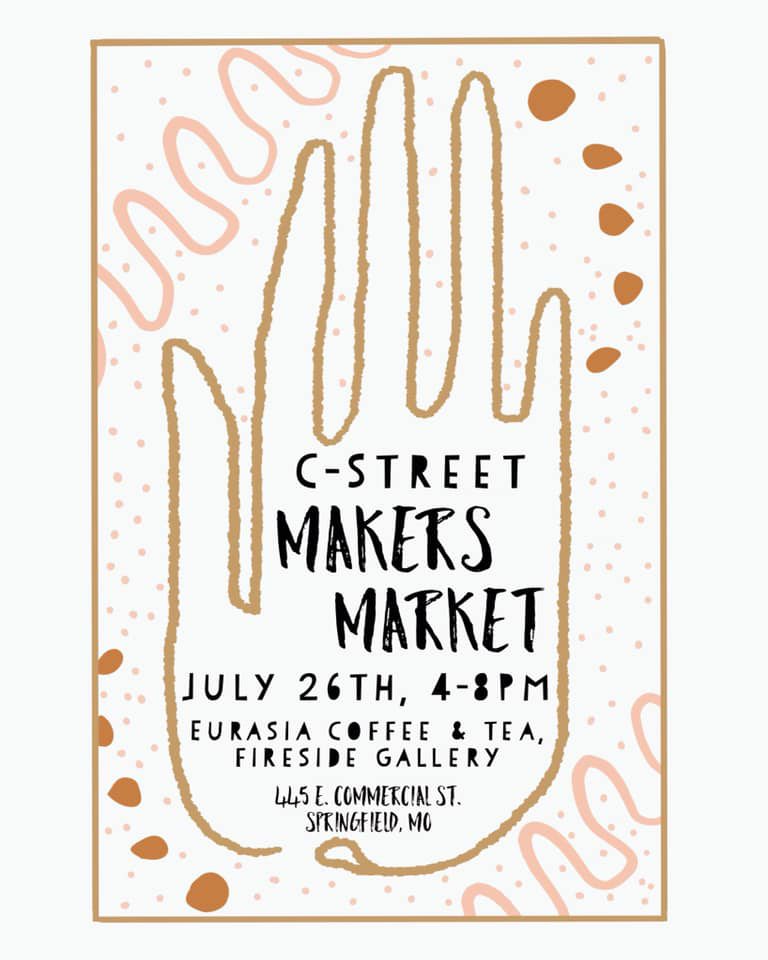 Attend the C Street Makers Market in Springfield, MO.