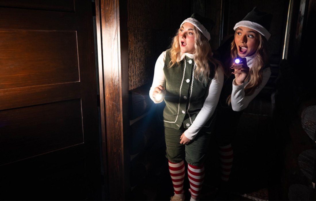 Elves host in-room scavenger hunts at Big Cedar Lodge.