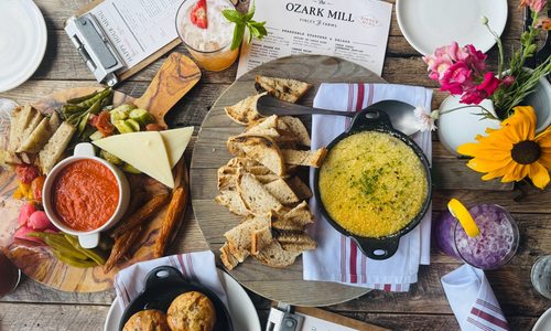 A farm to table dinner at The Ozark Mill at Finley Farms.