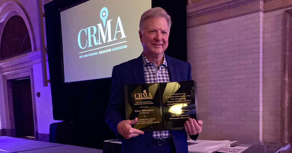 417 Magazine Publisher Gary Whitaker Receives Lifetime Achievement Award
