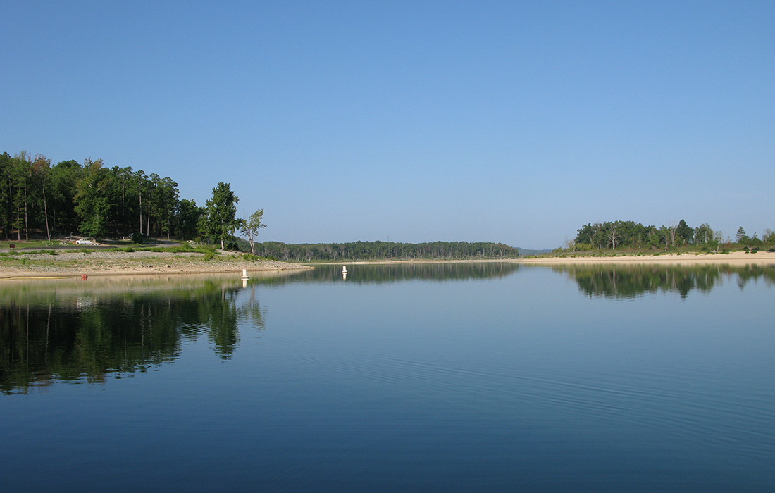 Campground View from Marina on Lake Norfork