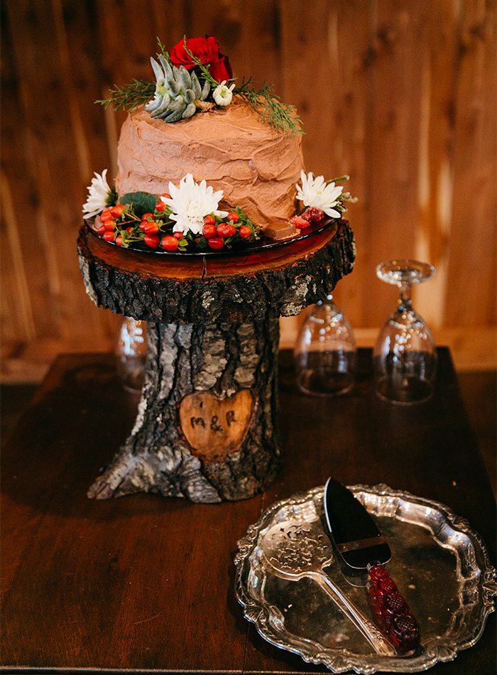 chocolate wedding cake