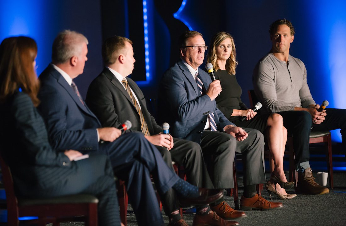 Lyndall Fraker speaks at the October 2019 B-School Breakfast Series.