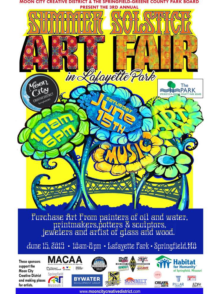 Have a blast at the Moon City Creative District’s Summer Solstice Art Fair in Springfield, MO