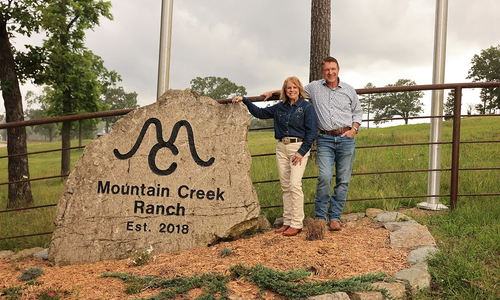 Entrance sign for Mountain Creek Ranch