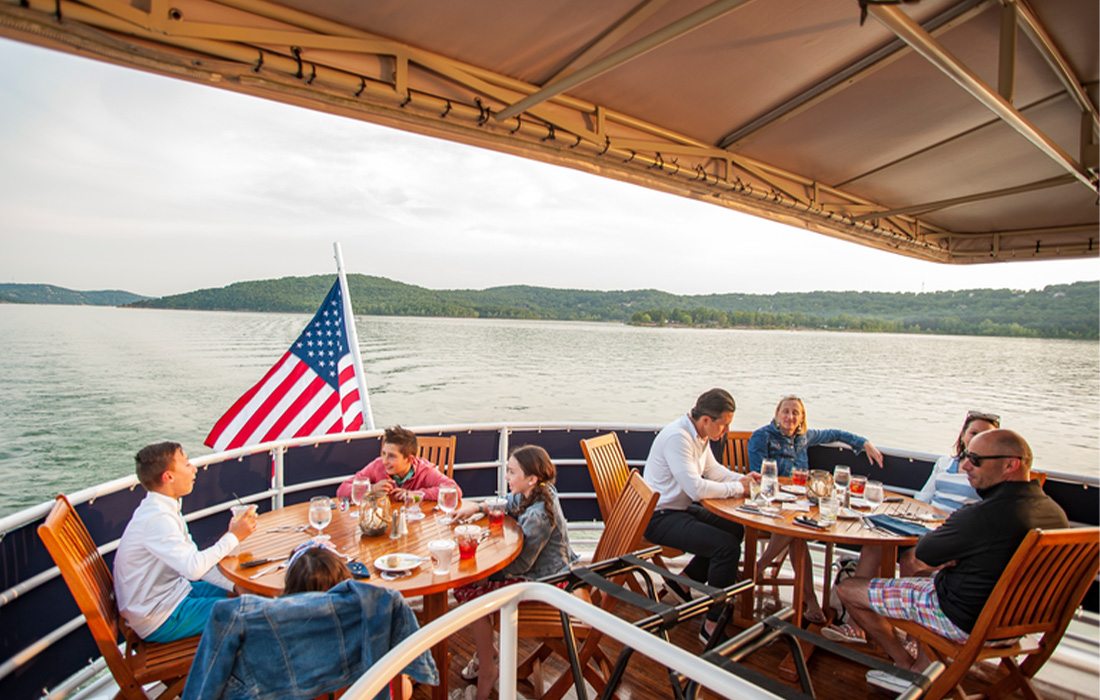 Enjoy beautiful views and wind down on the Lady Liberty.