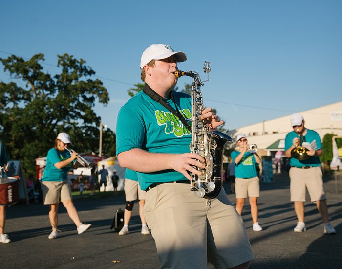 Live music at the Ozark Empire Fair parade.