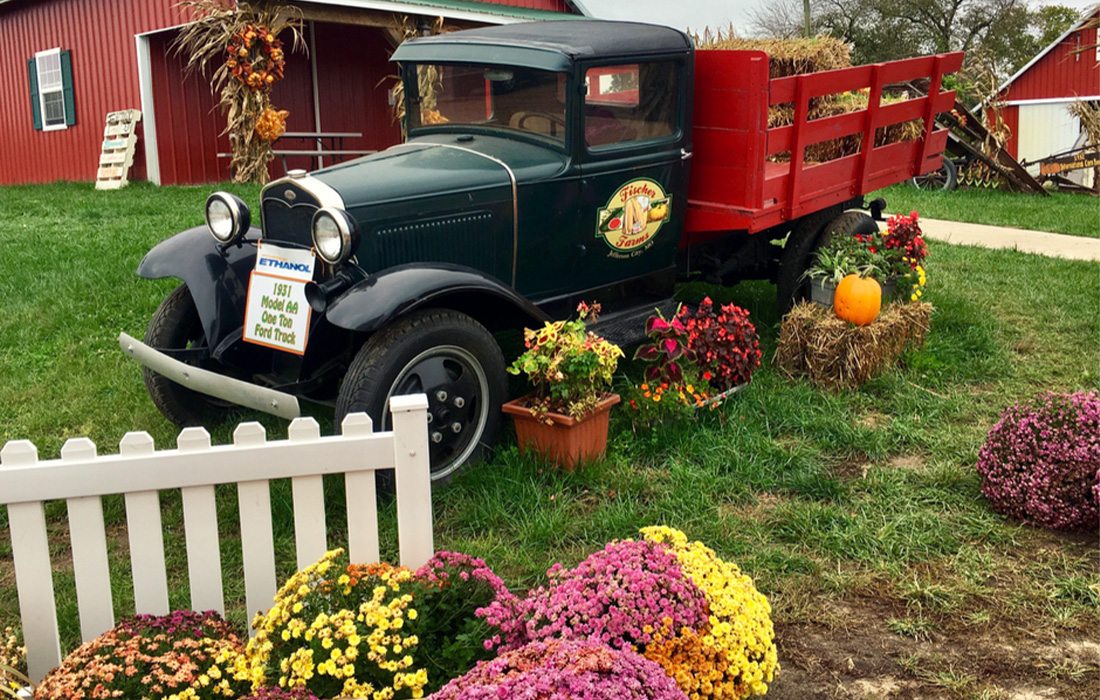 Enjoy hayrides, corn boxes and more at Fischer Farms.