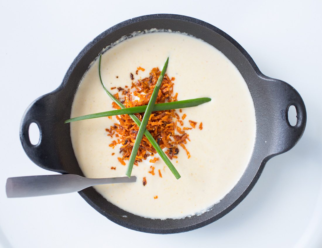 Crab and corn bisque