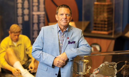 Rob Marsh on the set of Next Level CEO.