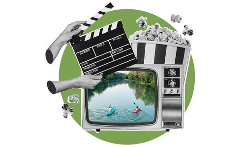 Filmmaking concept illustration