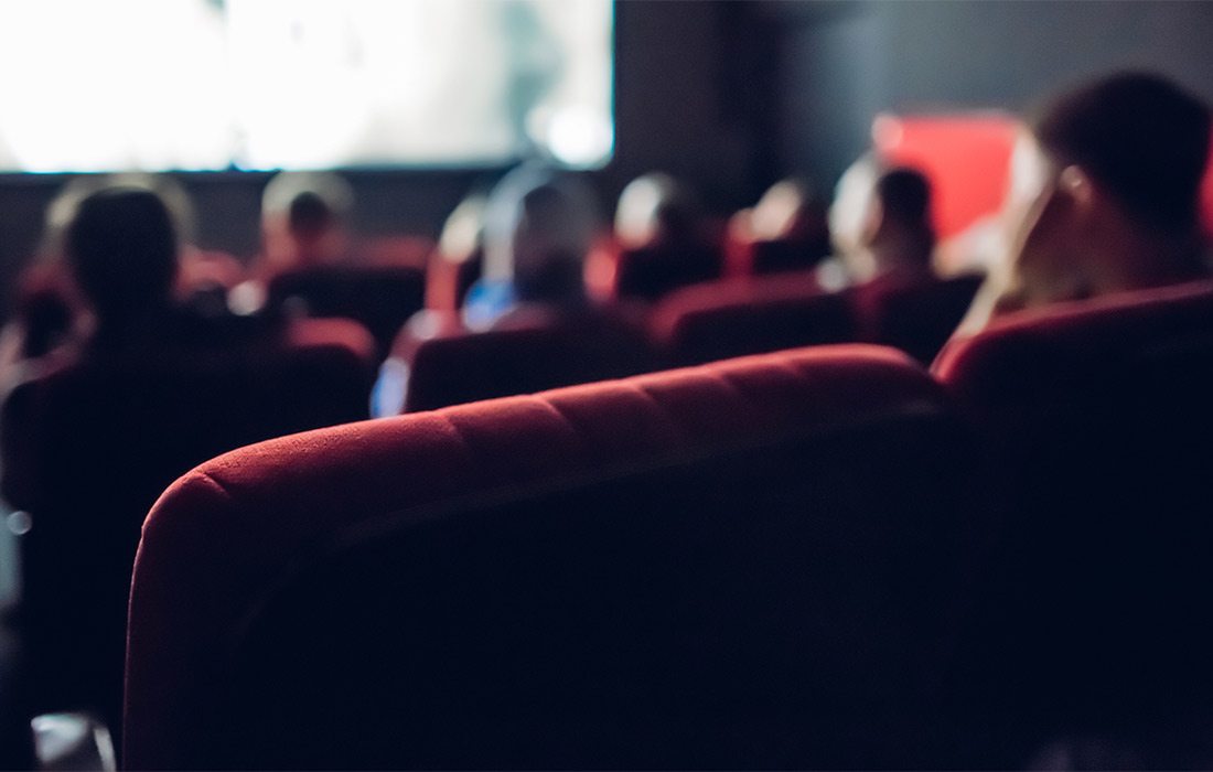 Audience in a movie theater