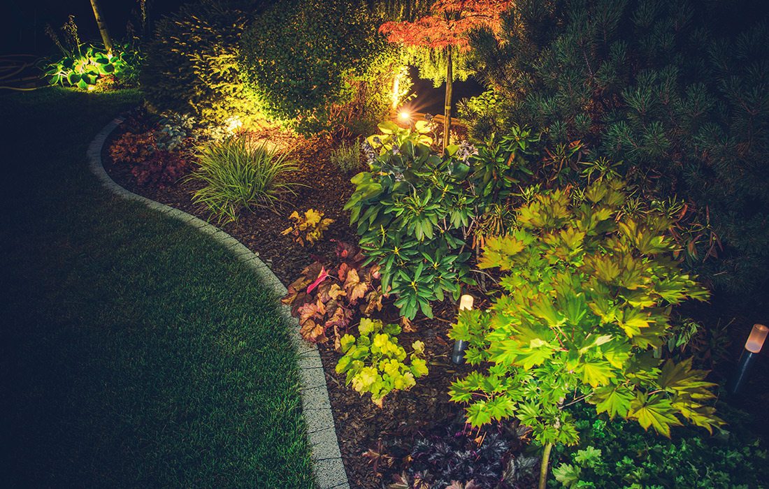 Stock image outdoor lighting space