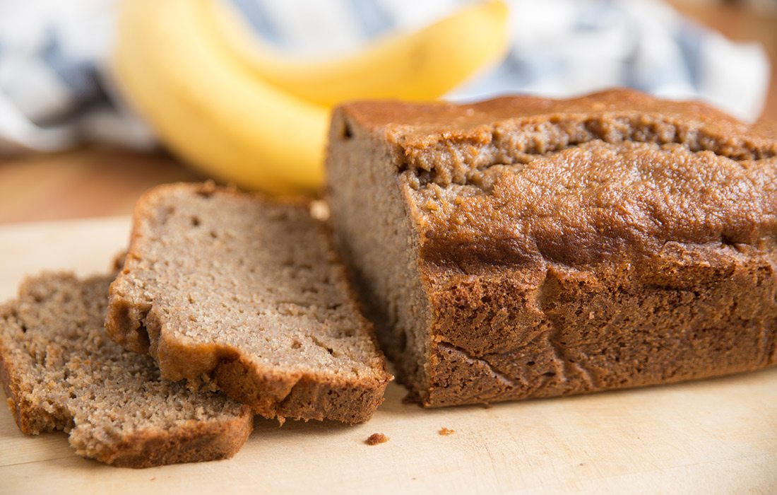 Banana bread stock image