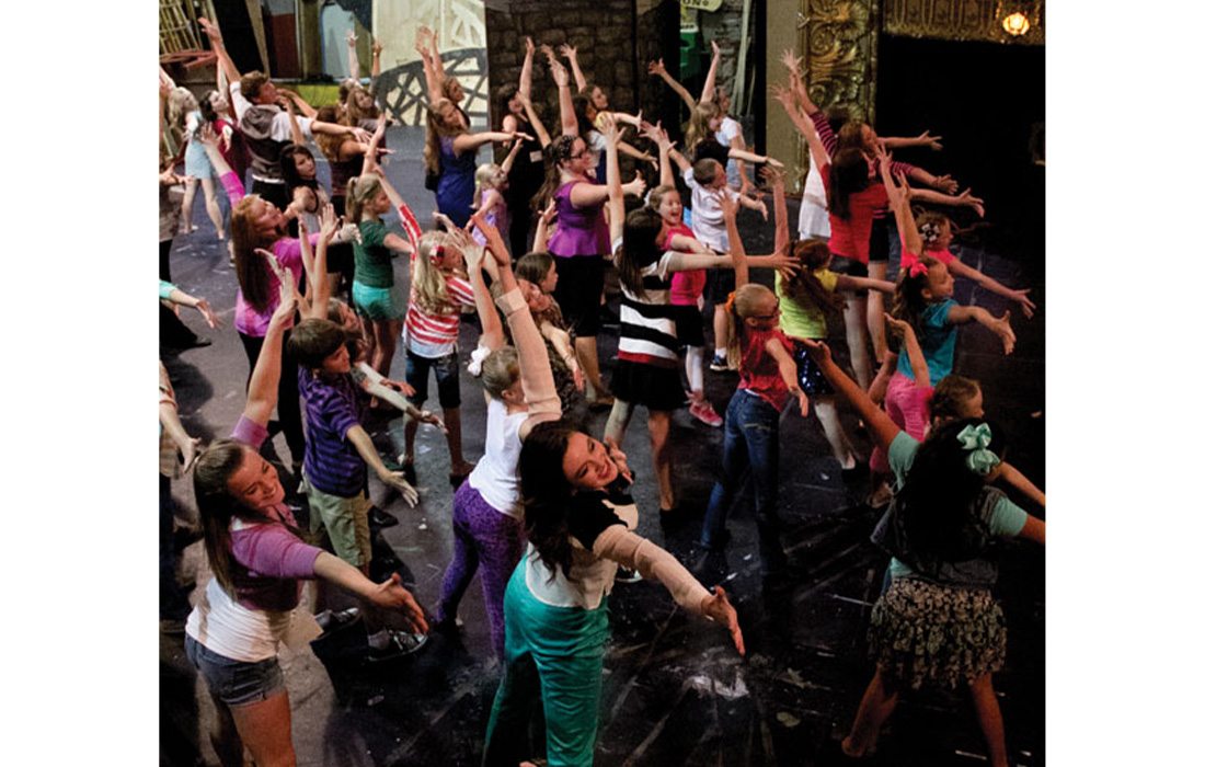Group rehearsal at Springfield Little Theatre.