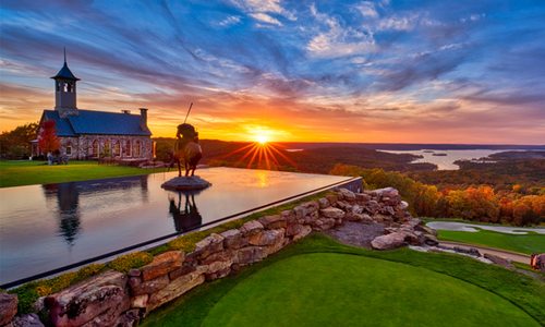 A sunset at Big Cedar Lodge.