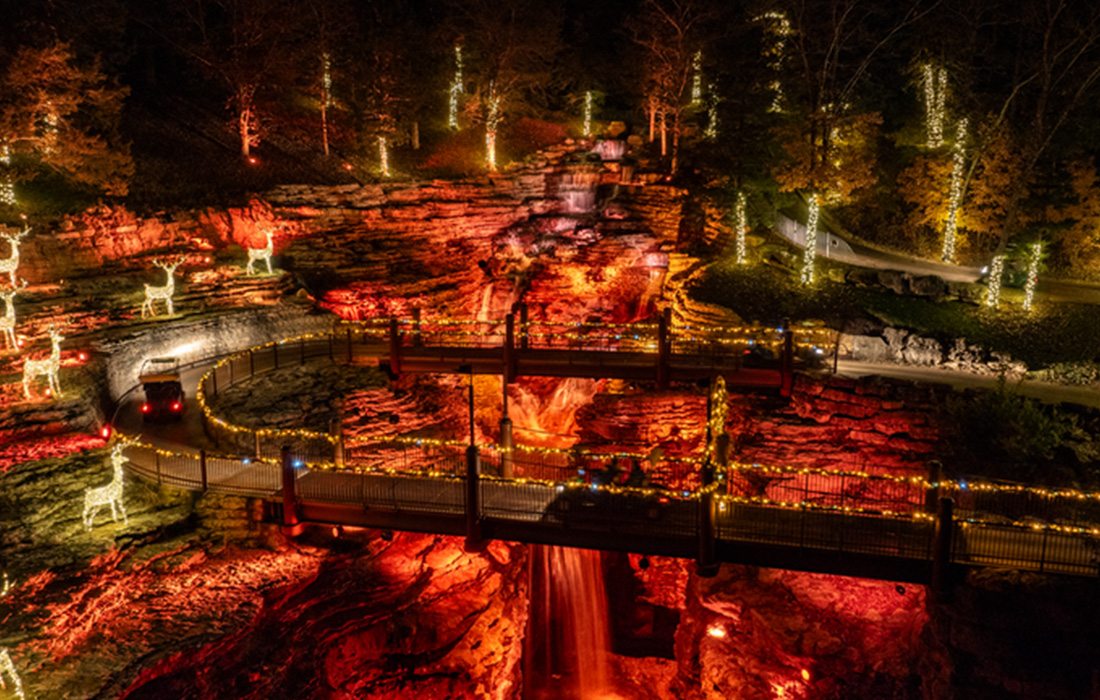 Top of the Rock Christmas trail at Big Cedar Lodge.