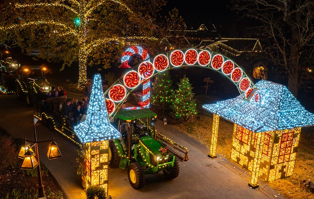Take a tour of the holiday lights at the Top of the Rock.